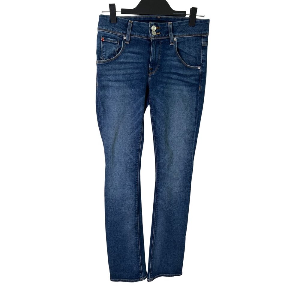 Hudson size 27 Beth mid rise baby boot cut blue denim jeans
